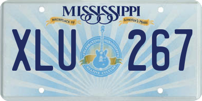 MS license plate XLU267