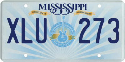 MS license plate XLU273