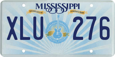 MS license plate XLU276