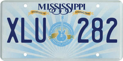 MS license plate XLU282