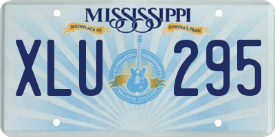MS license plate XLU295