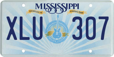 MS license plate XLU307