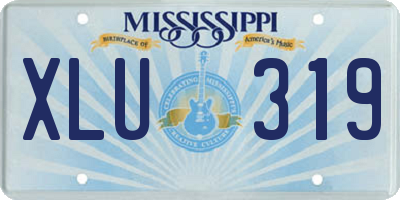 MS license plate XLU319