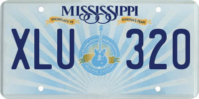 MS license plate XLU320
