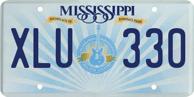 MS license plate XLU330