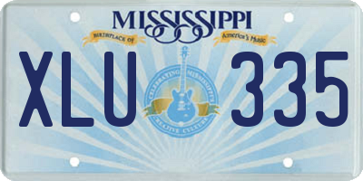MS license plate XLU335