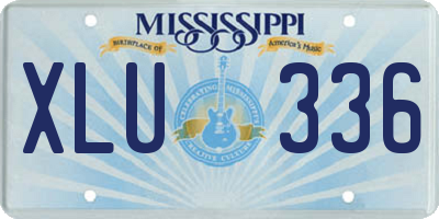 MS license plate XLU336
