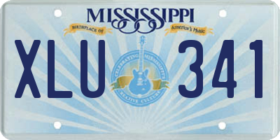 MS license plate XLU341