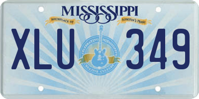 MS license plate XLU349
