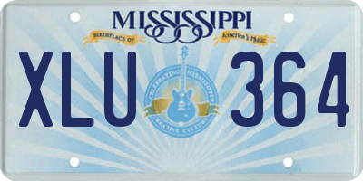 MS license plate XLU364