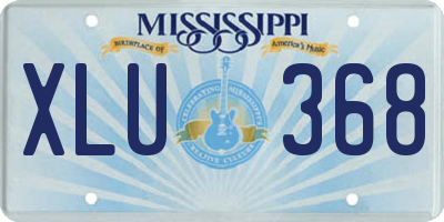 MS license plate XLU368