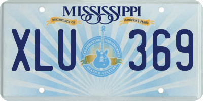 MS license plate XLU369