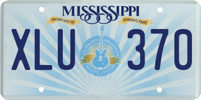 MS license plate XLU370