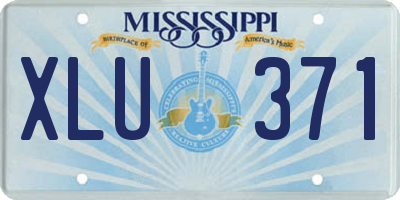 MS license plate XLU371