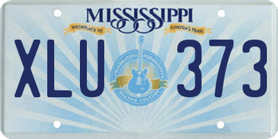 MS license plate XLU373