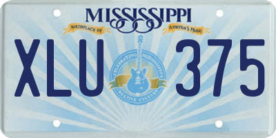 MS license plate XLU375