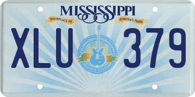 MS license plate XLU379