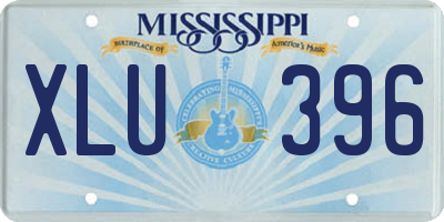 MS license plate XLU396