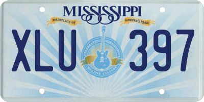 MS license plate XLU397