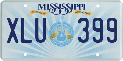 MS license plate XLU399