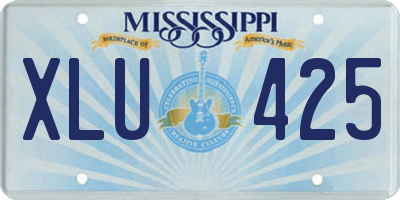 MS license plate XLU425