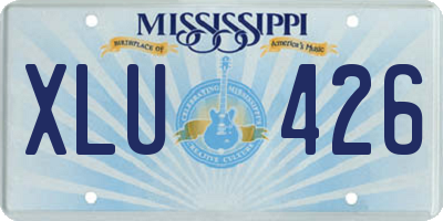 MS license plate XLU426