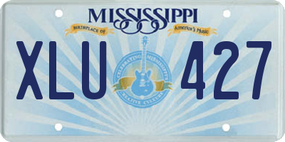 MS license plate XLU427