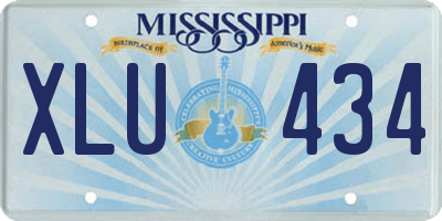 MS license plate XLU434