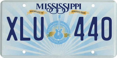 MS license plate XLU440