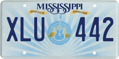 MS license plate XLU442