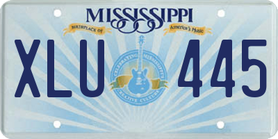 MS license plate XLU445