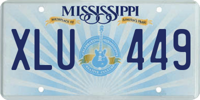 MS license plate XLU449