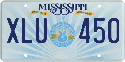 MS license plate XLU450