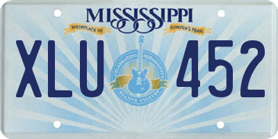MS license plate XLU452