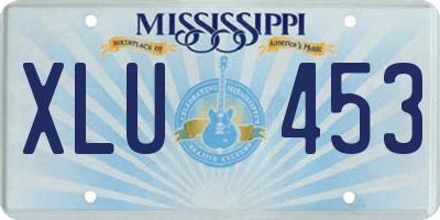 MS license plate XLU453