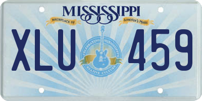 MS license plate XLU459