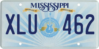 MS license plate XLU462