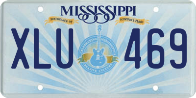 MS license plate XLU469