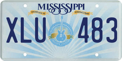 MS license plate XLU483