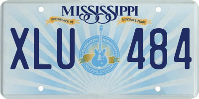 MS license plate XLU484