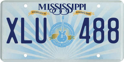 MS license plate XLU488