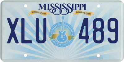MS license plate XLU489
