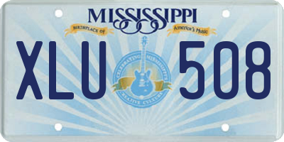 MS license plate XLU508