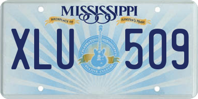 MS license plate XLU509