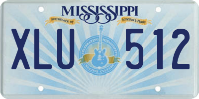 MS license plate XLU512