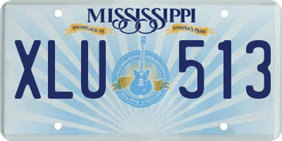 MS license plate XLU513