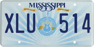 MS license plate XLU514