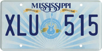 MS license plate XLU515