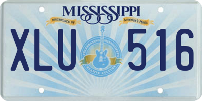 MS license plate XLU516