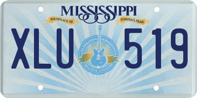MS license plate XLU519